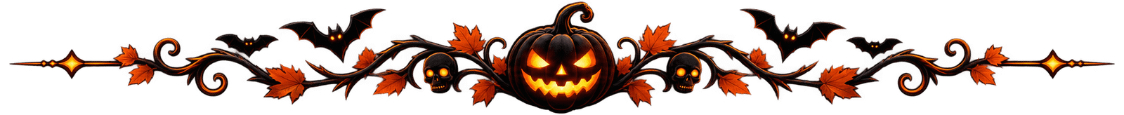 Halloween decorative divider
